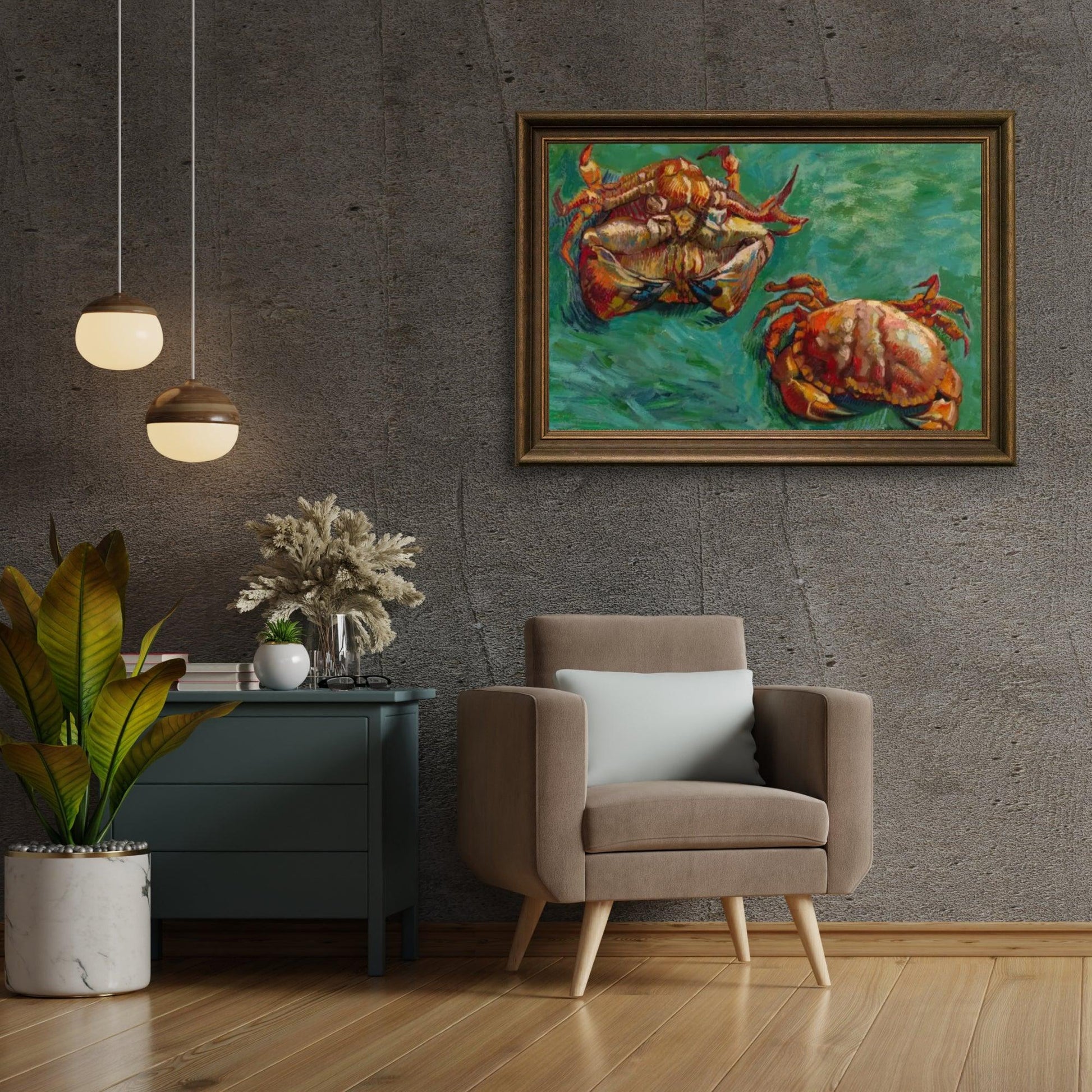 Diamond Painting - Twee krabben