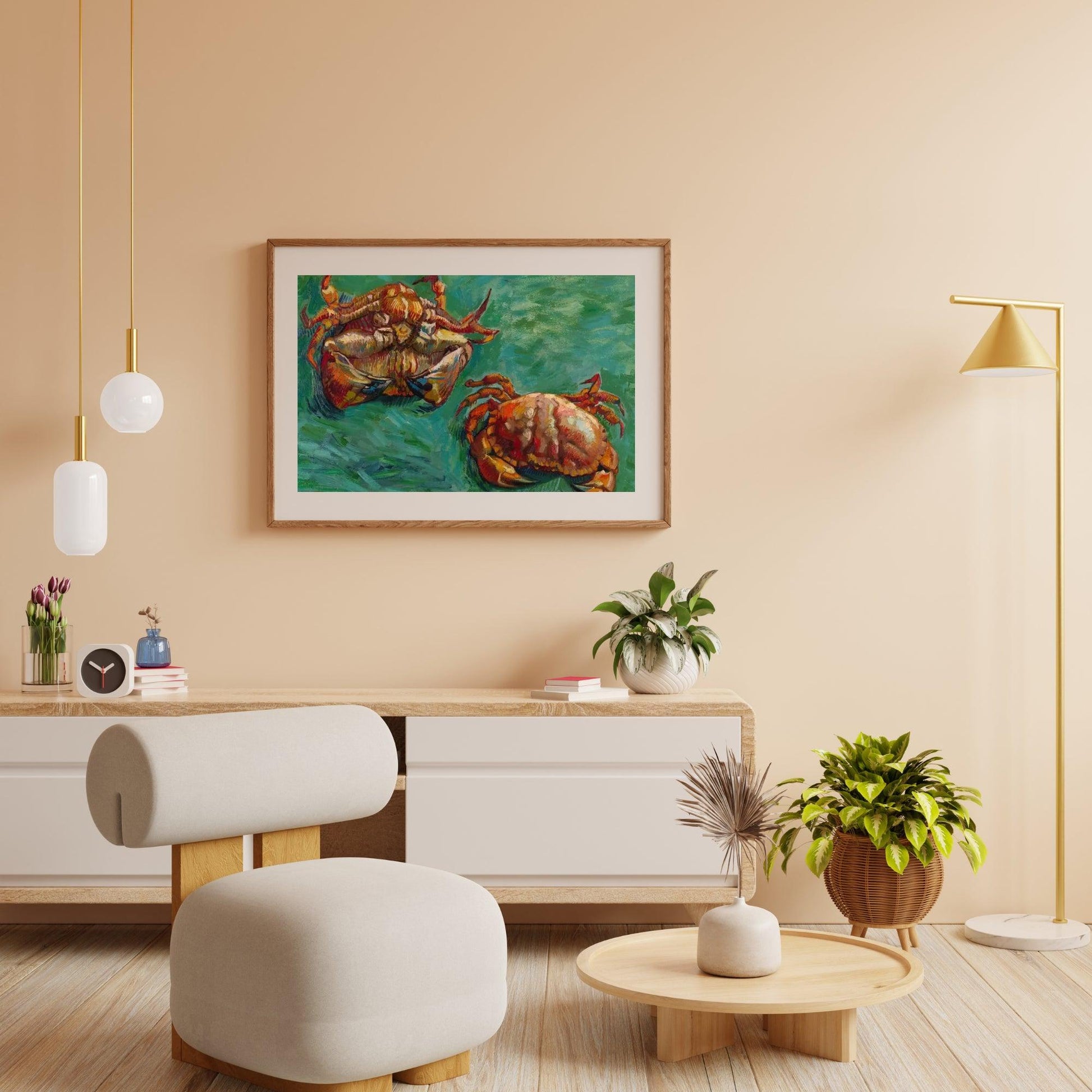 Diamond Painting - Twee krabben