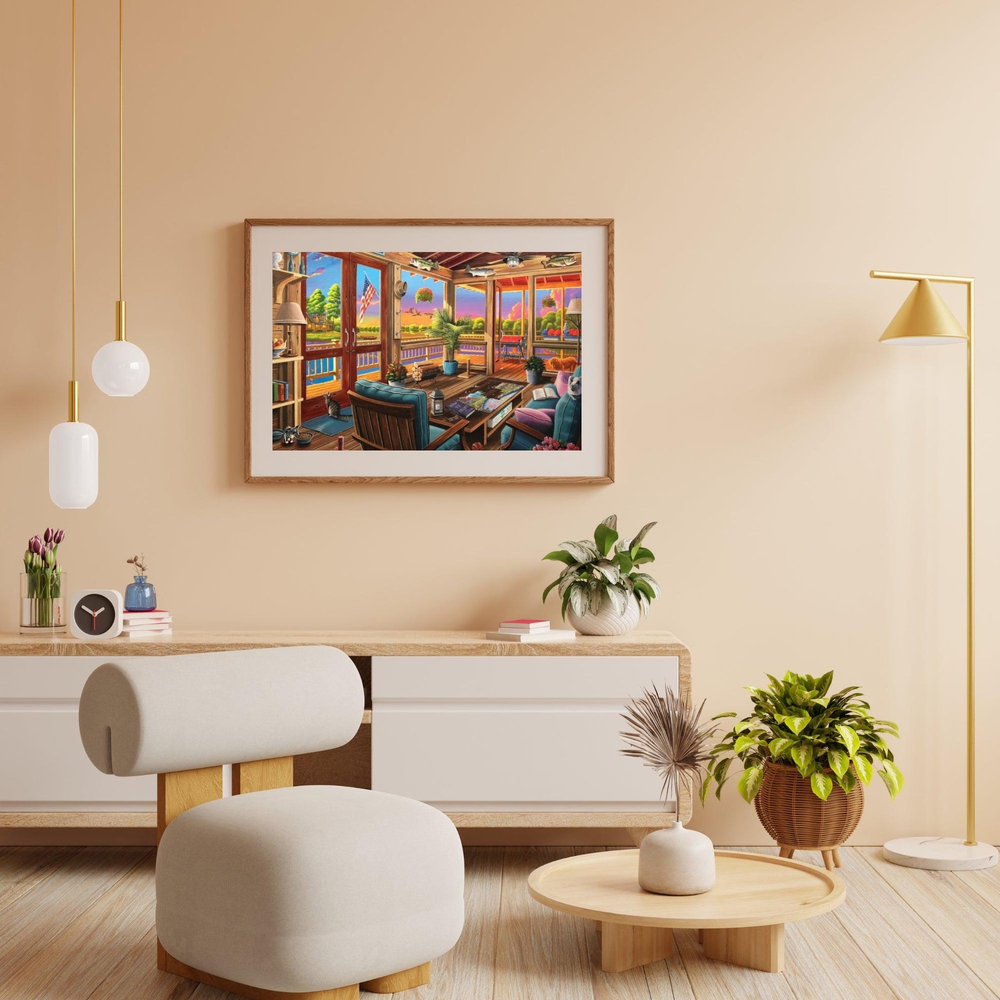 Diamond Painting - Uitzicht op het meer - SEOS Shop ®