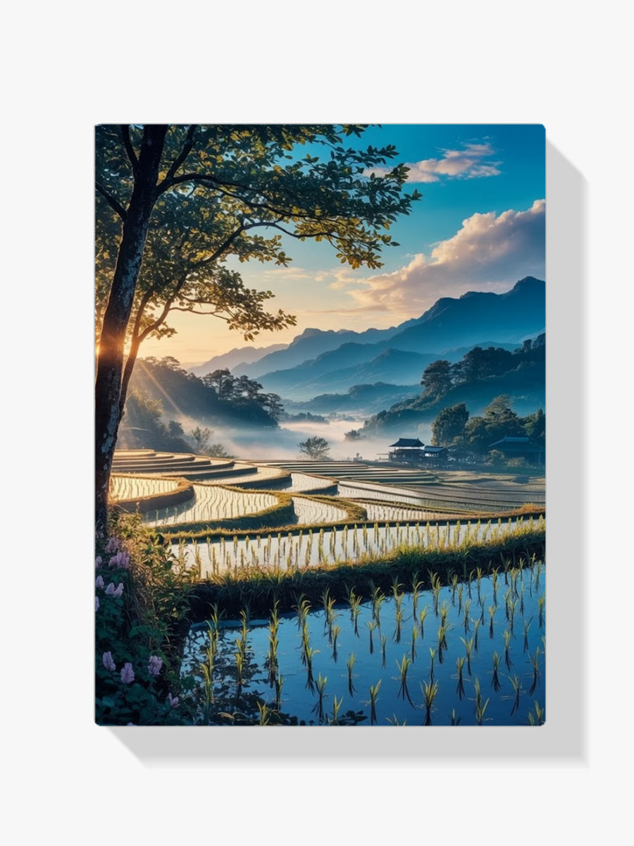 Diamond Painting - Velden van Sereniteit