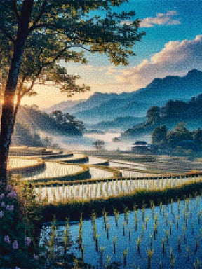 Diamond Painting - Velden van Sereniteit