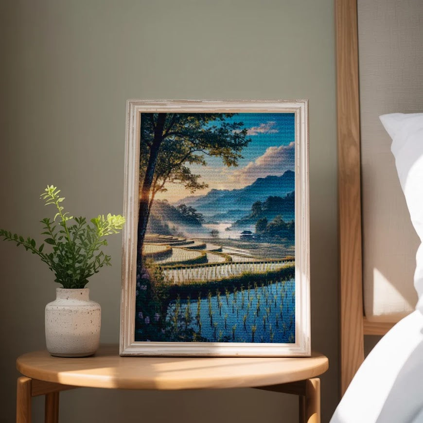 Diamond Painting - Velden van Sereniteit
