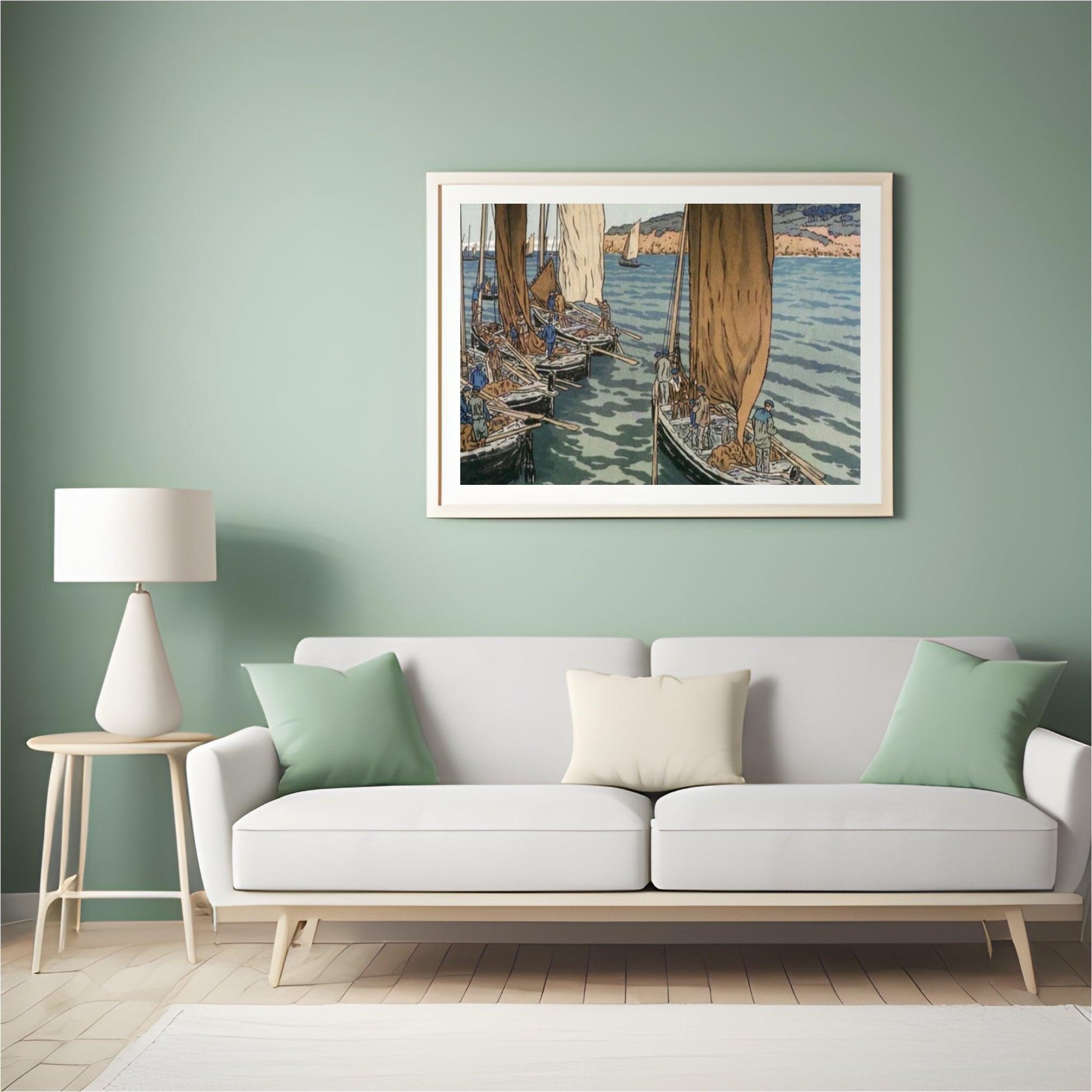 Diamond Painting - Vertrek van boten in Tréboul - SEOS Shop ®