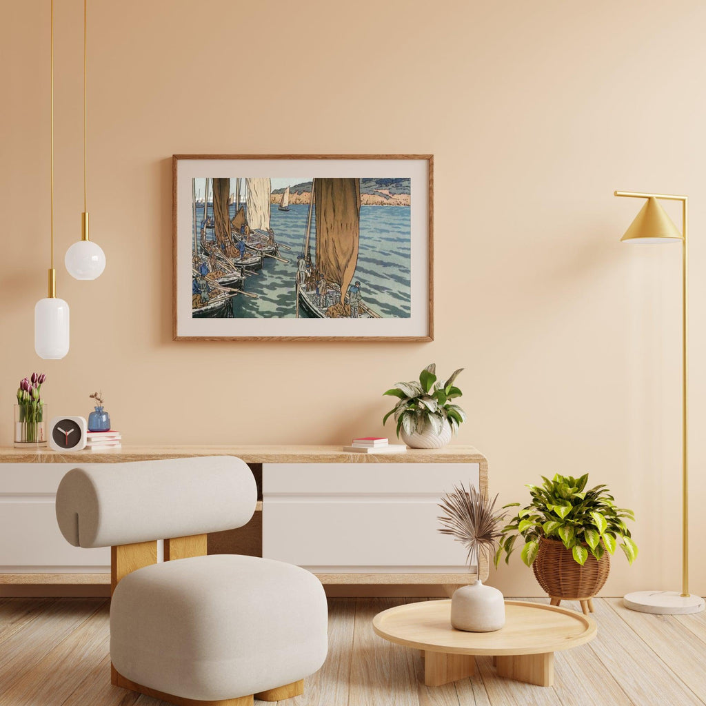 Diamond Painting - Vertrek van boten in Tréboul - SEOS Shop ®