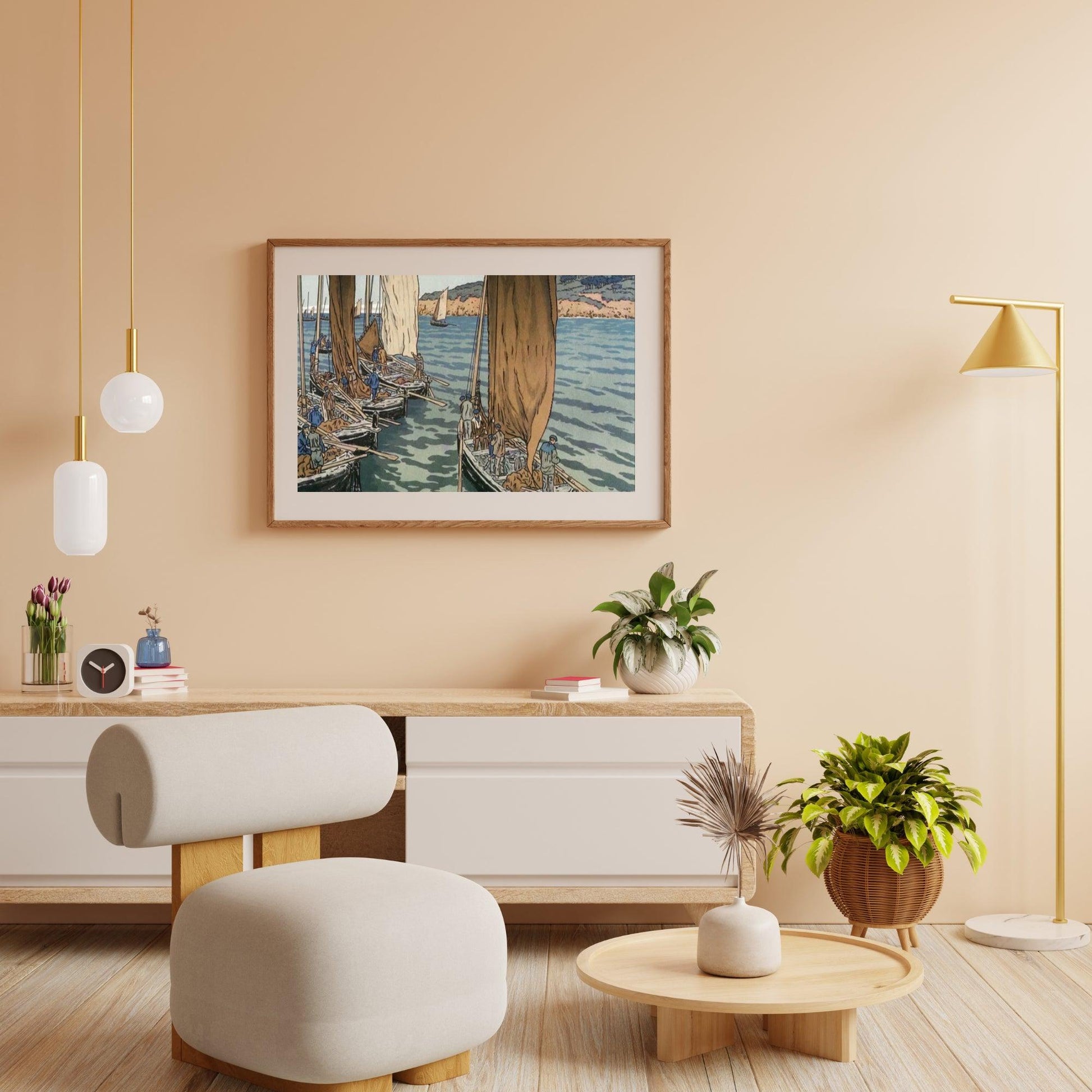 Diamond Painting - Vertrek van boten in Tréboul - SEOS Shop ®