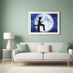 Diamond Painting - Vissen onder de volle maan - SEOS Shop ®