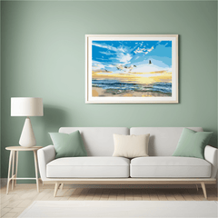 Diamond Painting - Vogels die over de zee vliegen - SEOS Shop ®