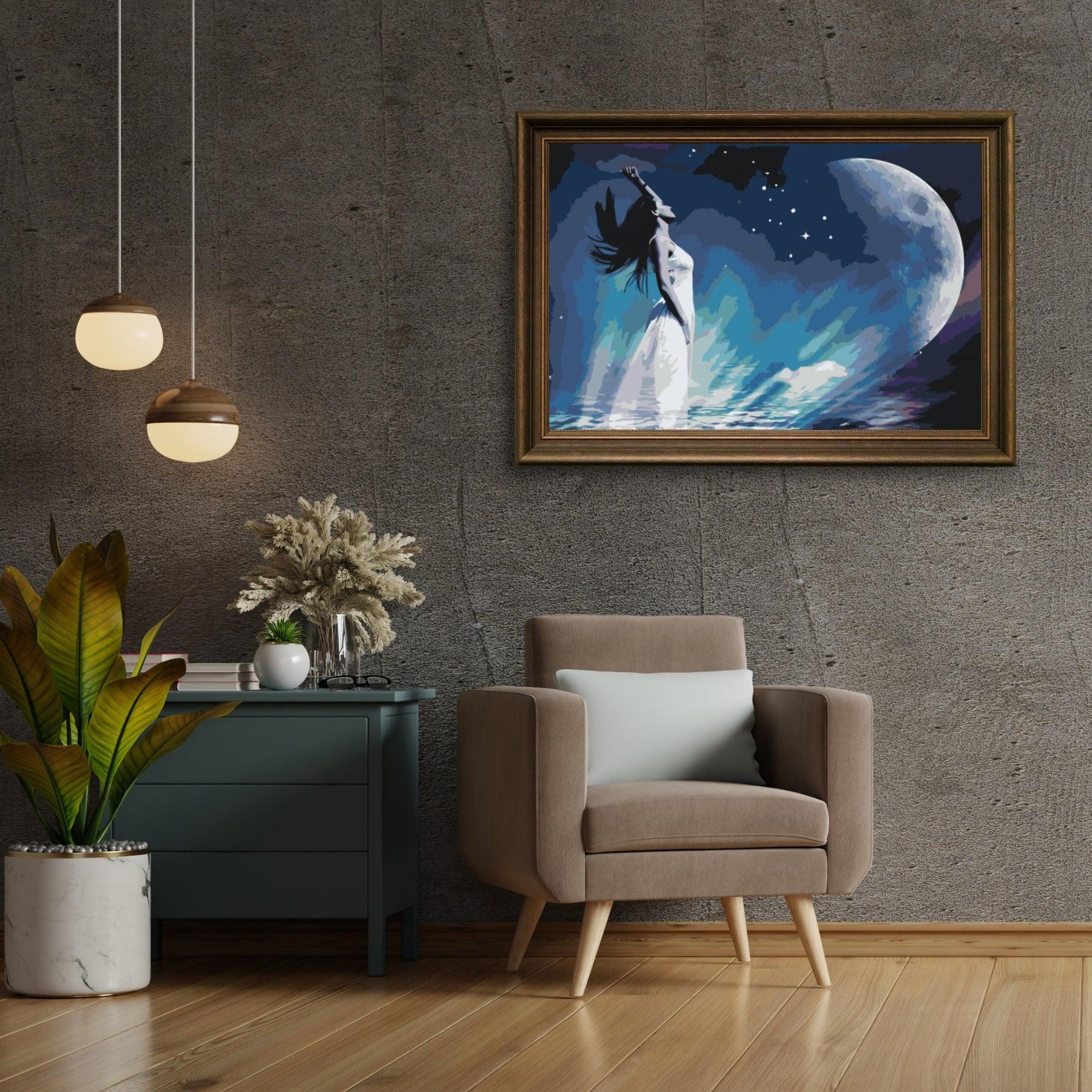 Diamond Painting - Vrouw in de ruimte - SEOS Shop ®