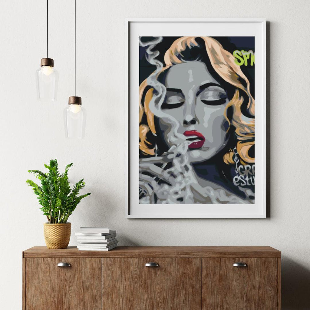Diamond Painting - Vrouw met een sigaret - SEOS Shop ®