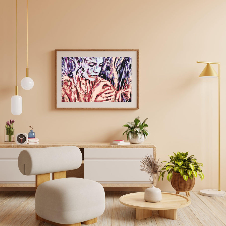 Diamond Painting -  Vrouw tussen de boomwortels - SEOS Shop ®