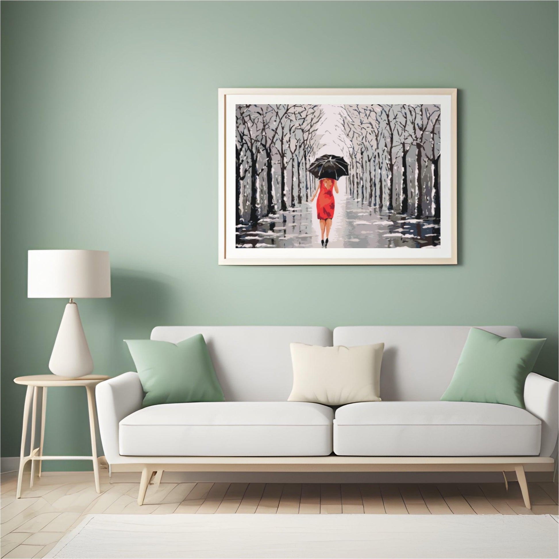 Diamond Painting - Vrouw wandelend in het park - SEOS Shop ®