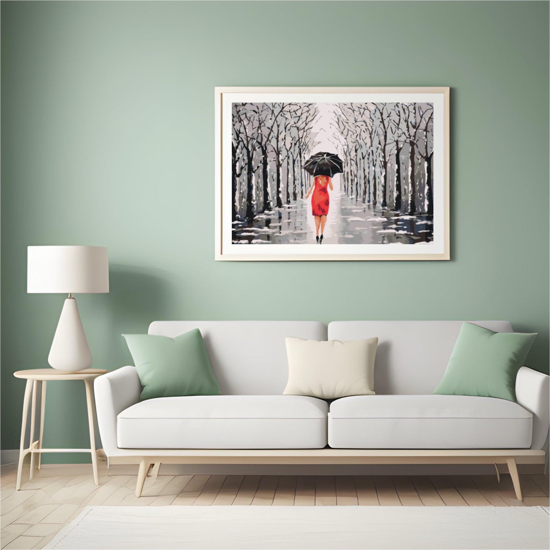 Diamond Painting - Vrouw wandelend in het park - SEOS Shop ®