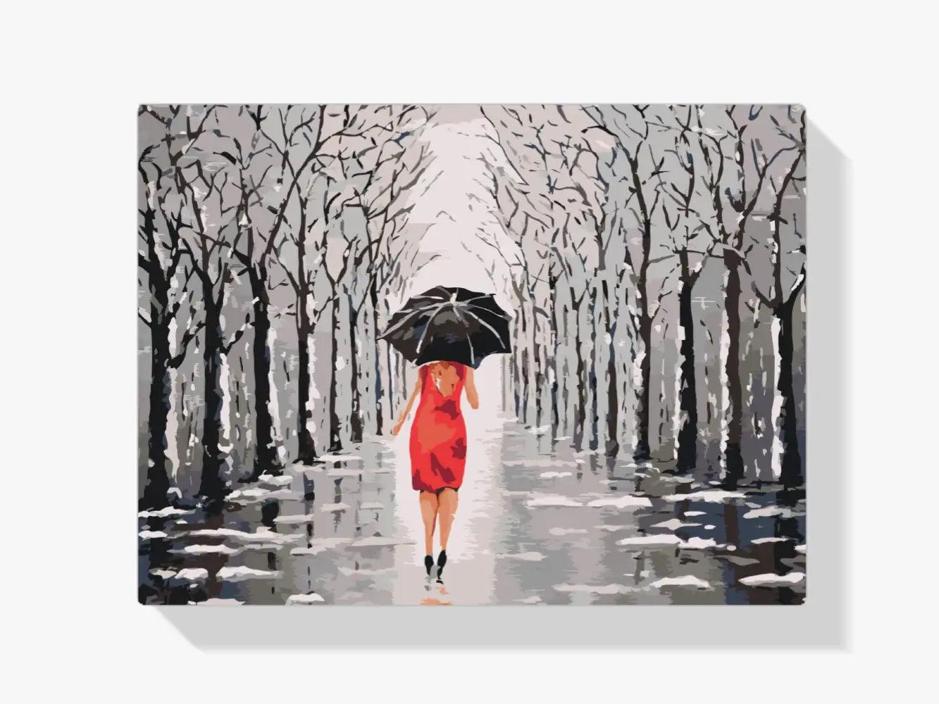 Diamond Painting - Vrouw wandelend in het park - SEOS Shop ®