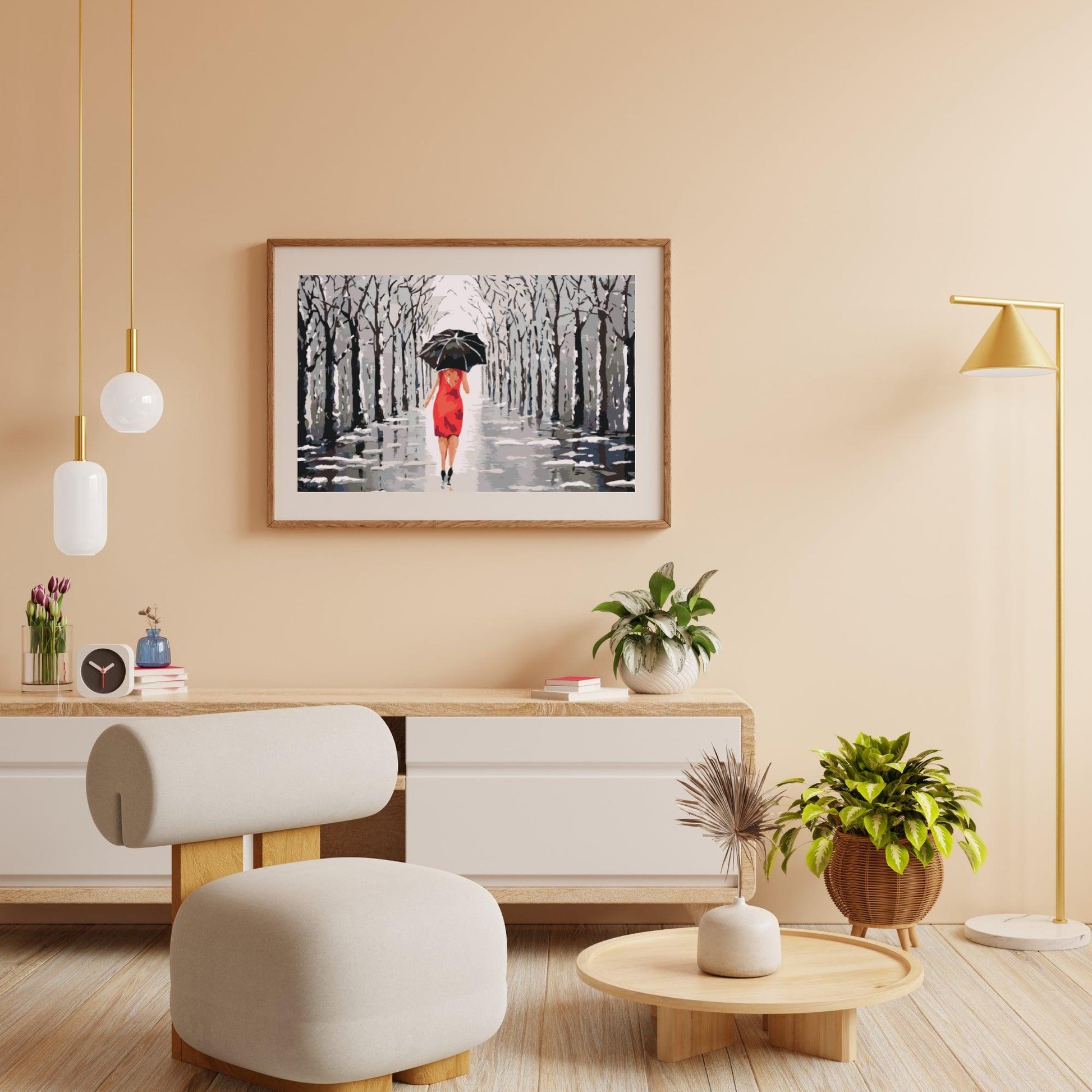 Diamond Painting - Vrouw wandelend in het park - SEOS Shop ®