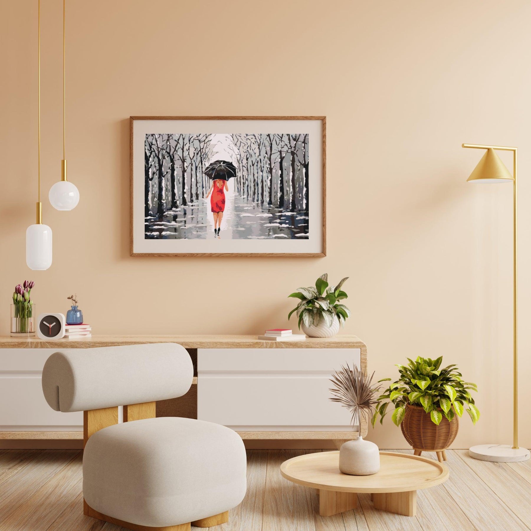 Diamond Painting - Vrouw wandelend in het park - SEOS Shop ®