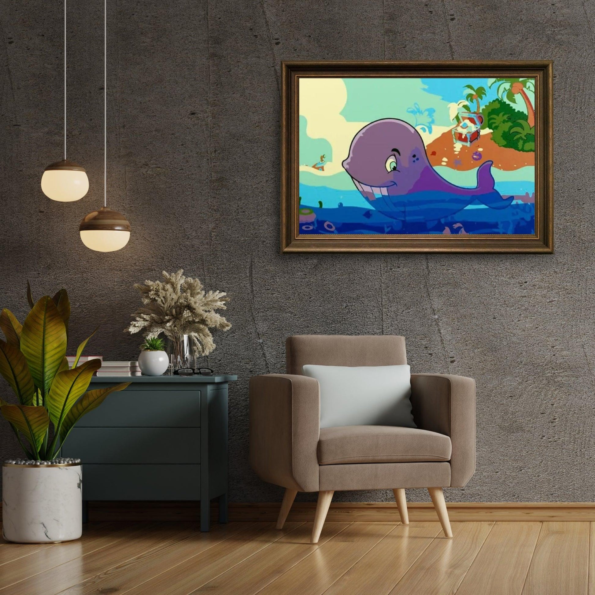 Diamond Painting - Walvis en schat