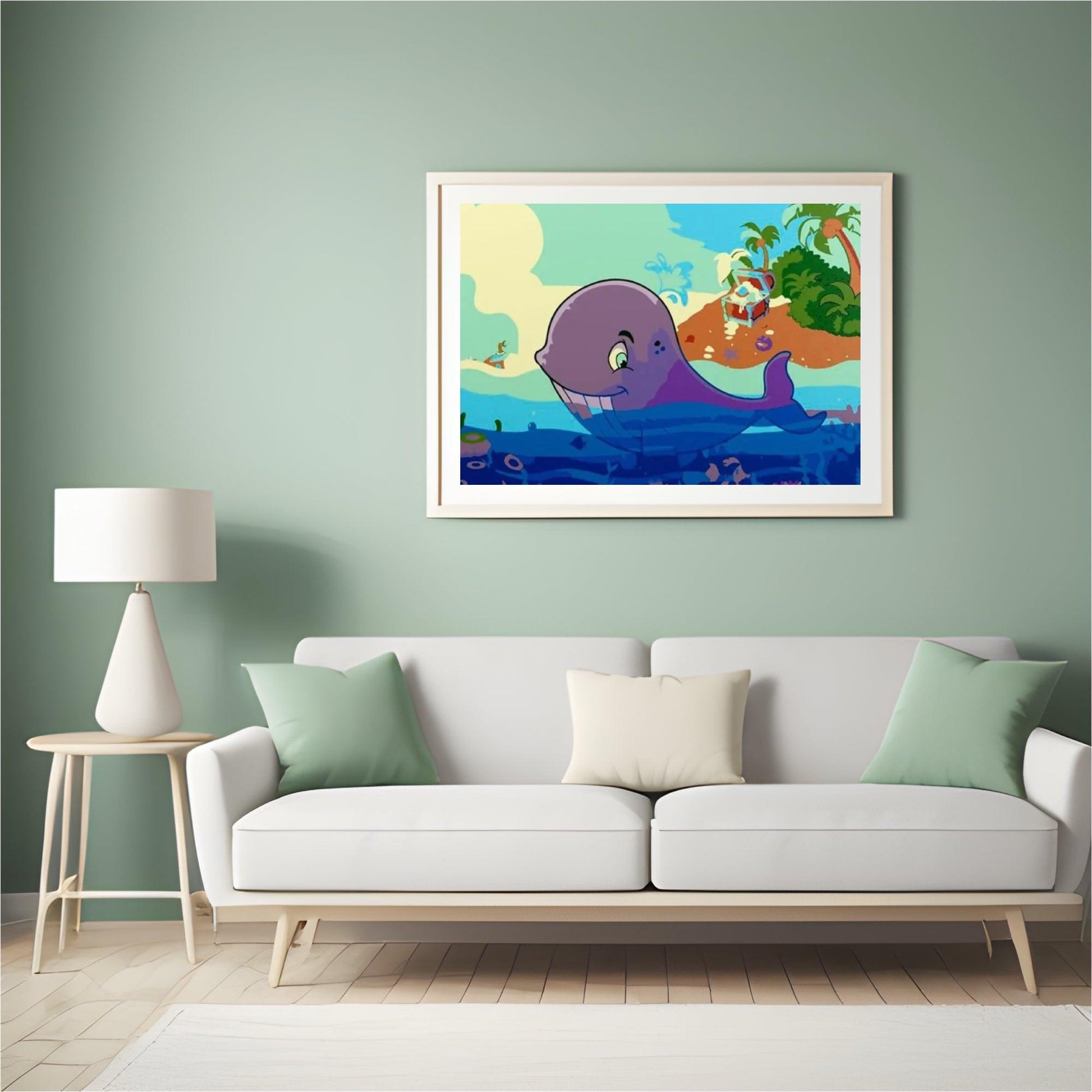 Diamond Painting - Walvis en schat