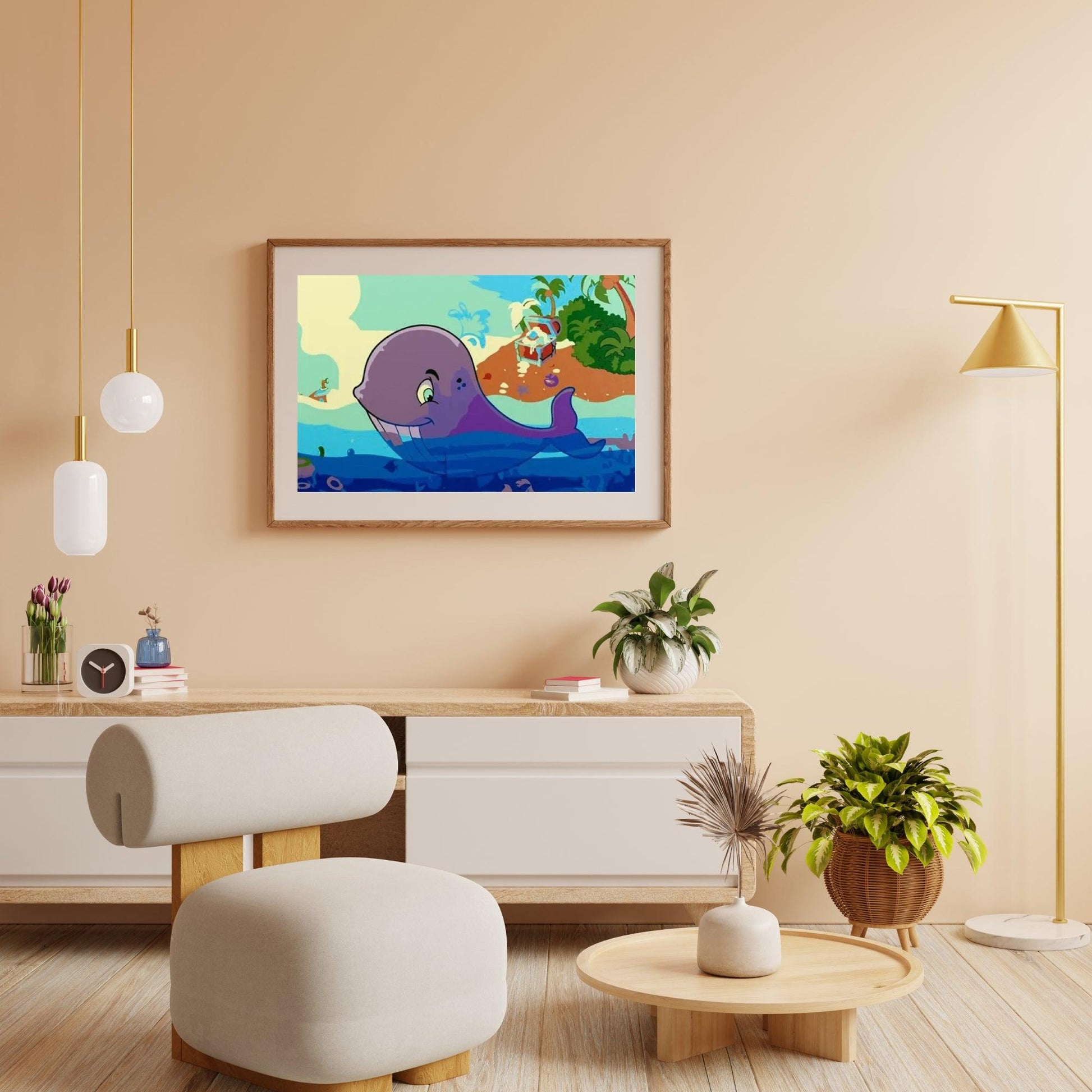 Diamond Painting - Walvis en schat