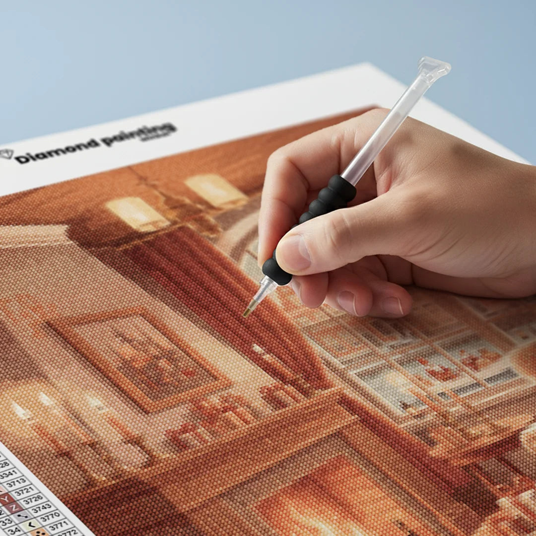 Diamond Painting - Warme gloed bij het kanaal