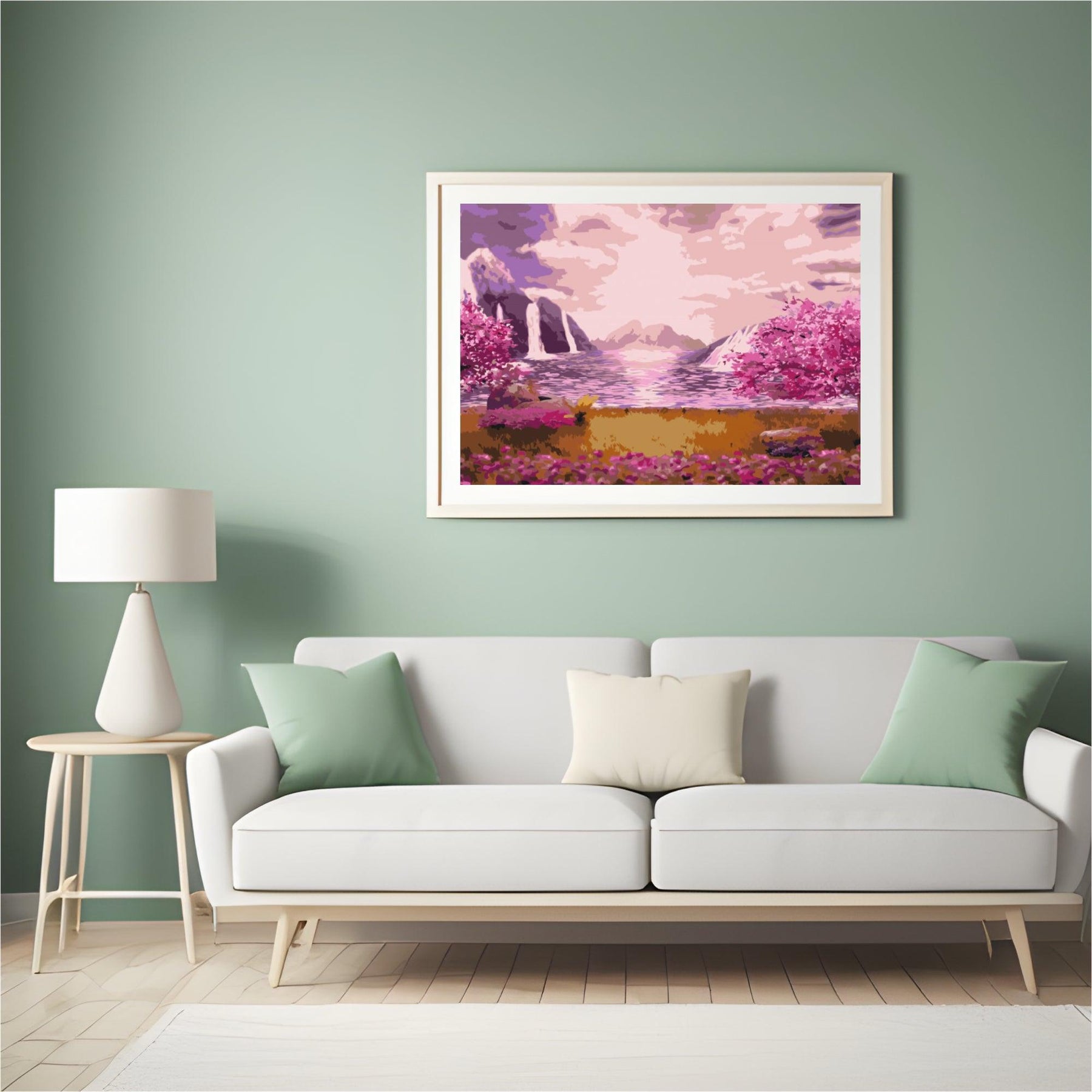 Diamond Painting - Waterval in de rozentuin - SEOS Shop ®