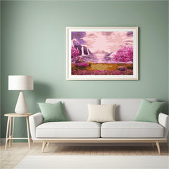 Diamond Painting - Waterval in de rozentuin - SEOS Shop ®