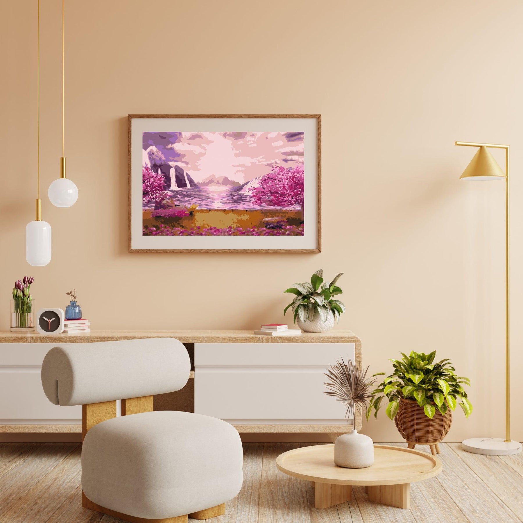 Diamond Painting - Waterval in de rozentuin - SEOS Shop ®