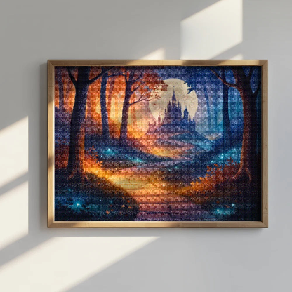 Diamond Painting - Weg naar het Fluisterende Kasteel
