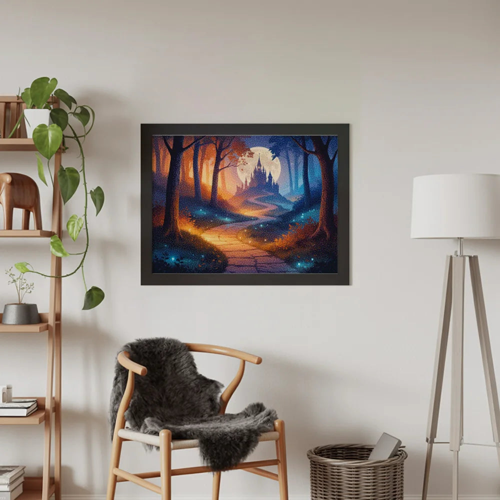 Diamond Painting - Weg naar het Fluisterende Kasteel