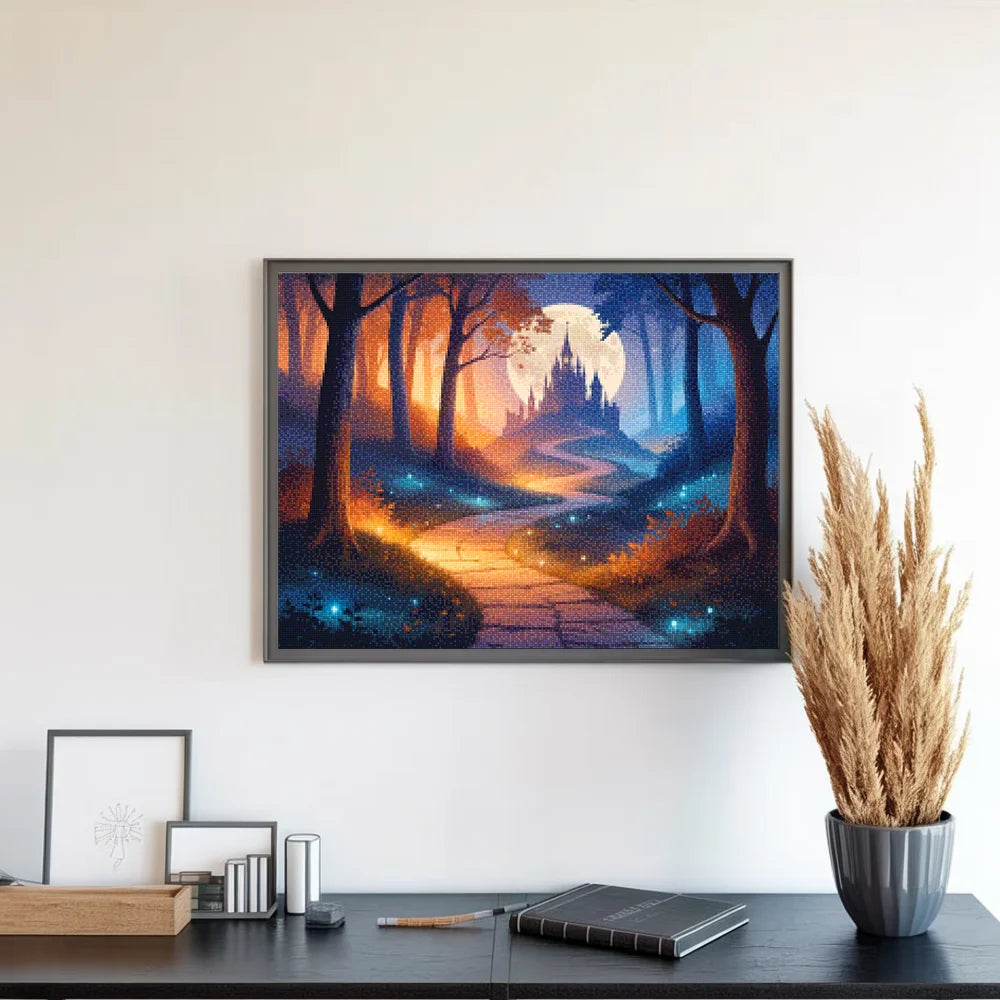 Diamond Painting - Weg naar het Fluisterende Kasteel