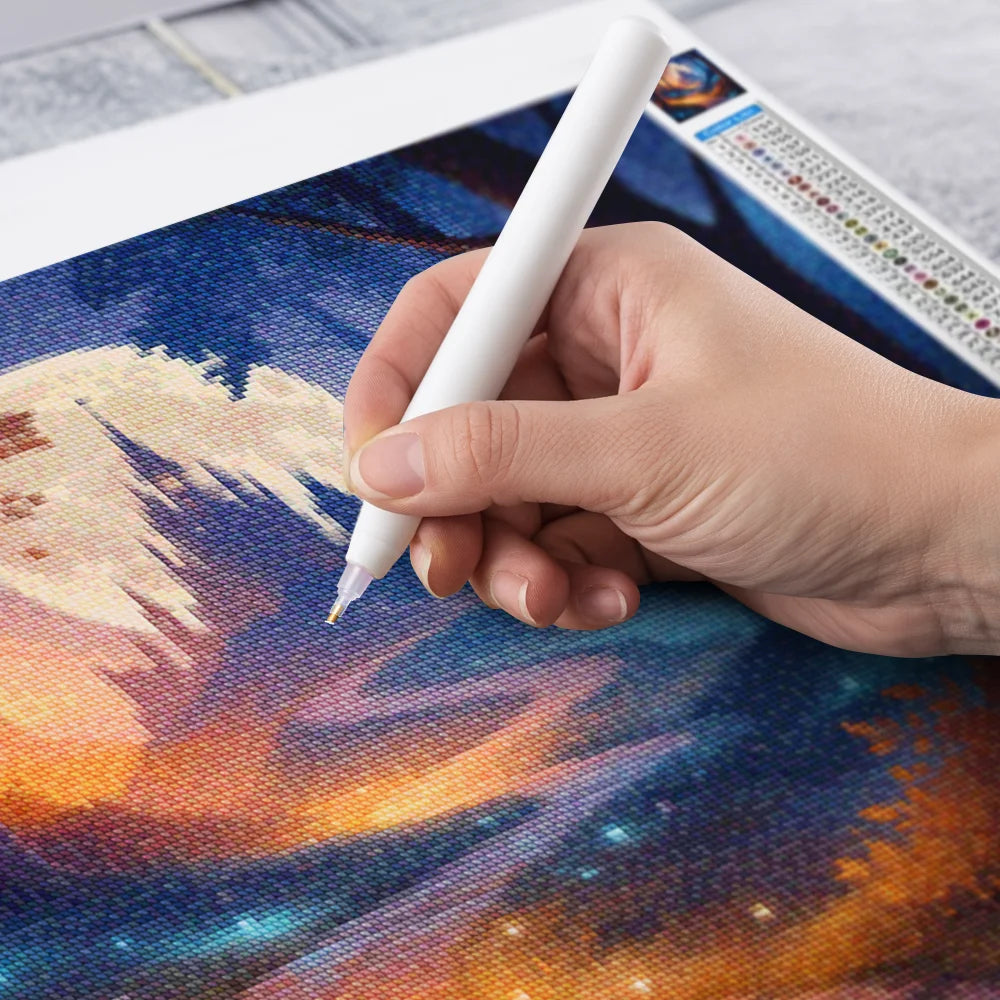 Diamond Painting - Weg naar het Fluisterende Kasteel