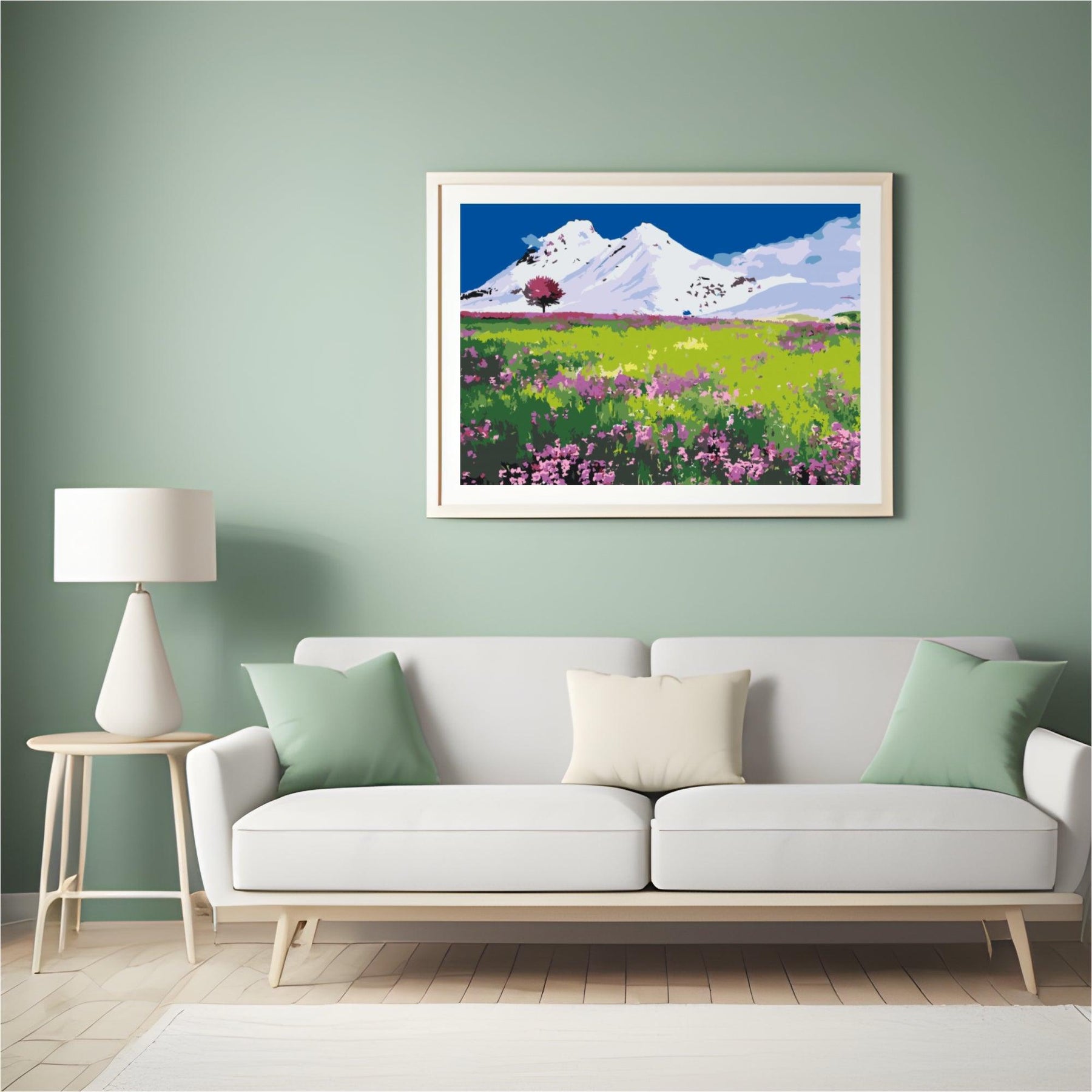 Diamond Painting - Weide midden in de bergen - SEOS Shop ®