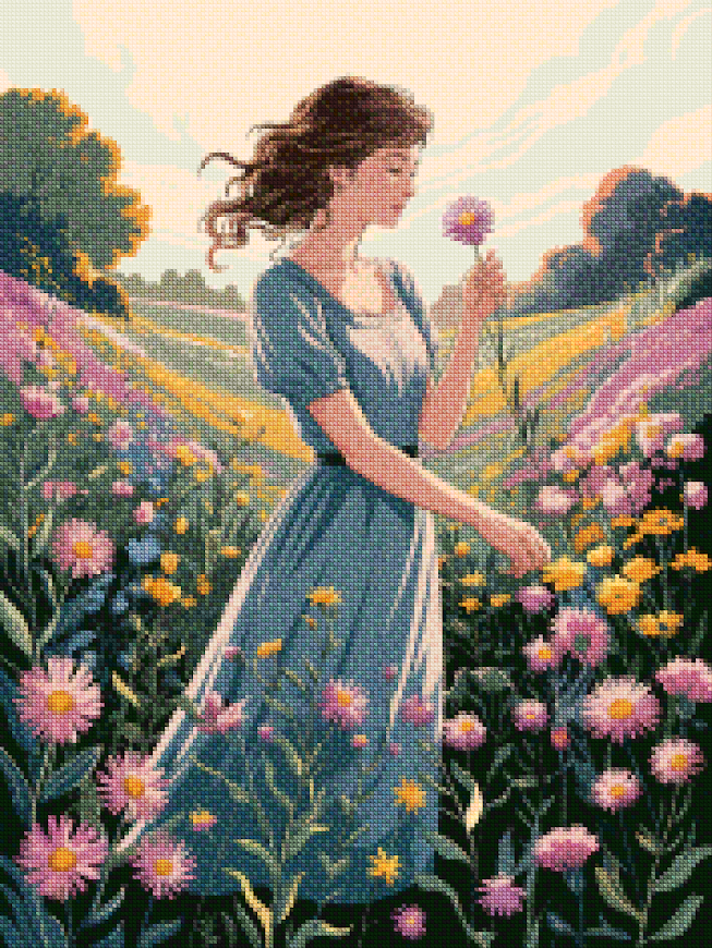 Diamond Painting - Wilde bloemenmuze