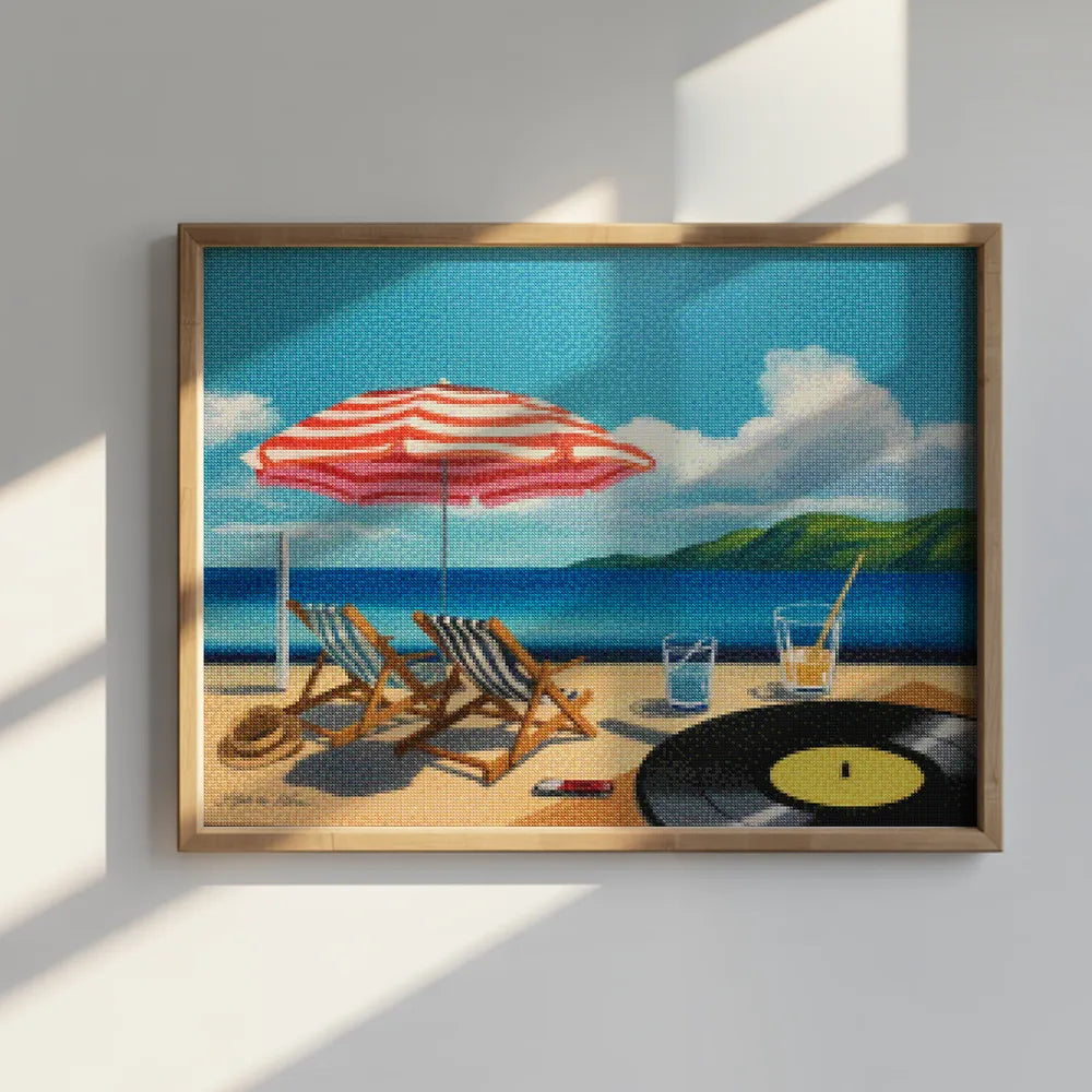 Diamond Painting - Zomer op vinyl