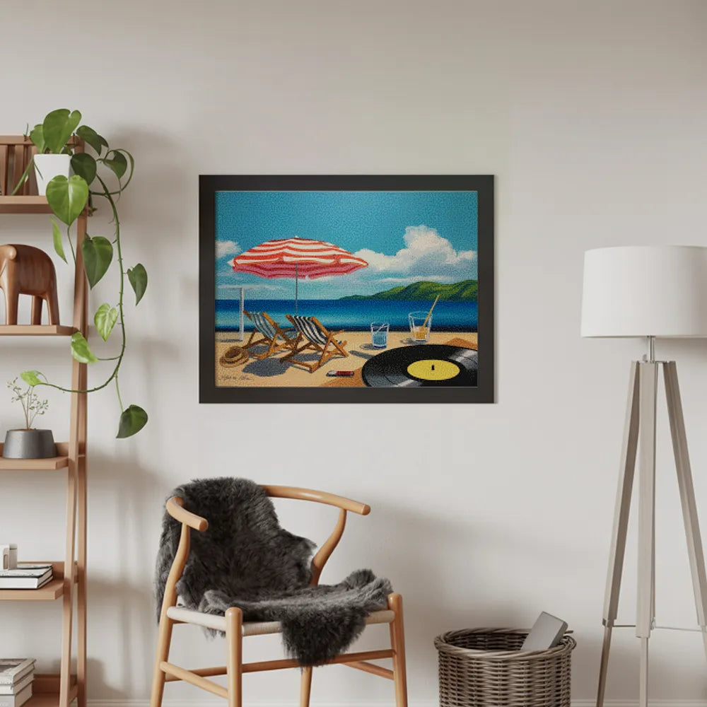 Diamond Painting - Zomer op vinyl
