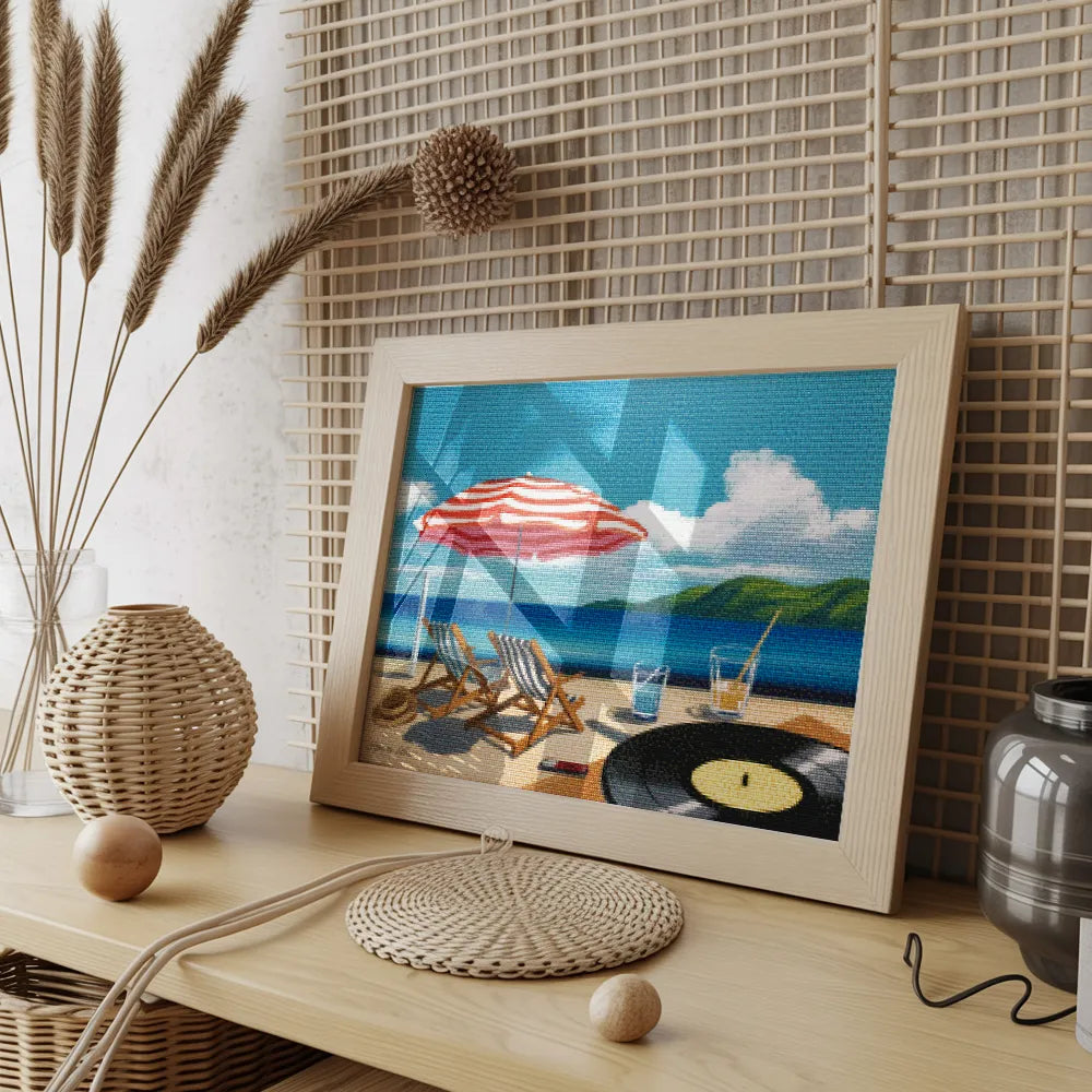 Diamond Painting - Zomer op vinyl