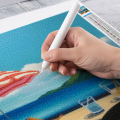 Diamond Painting - Zomer op vinyl