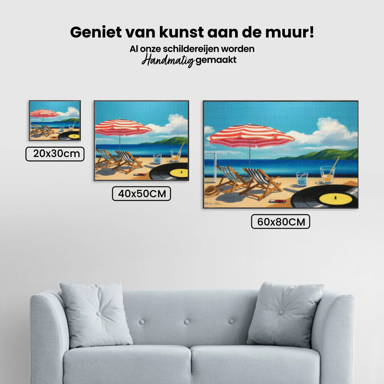 Diamond Painting - Zomer op vinyl