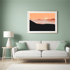 Diamond Painting - Zon in de bergen - SEOS Shop ®