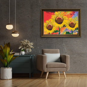 Diamond Painting - Zonnebloemen in de studio - SEOS Shop ®