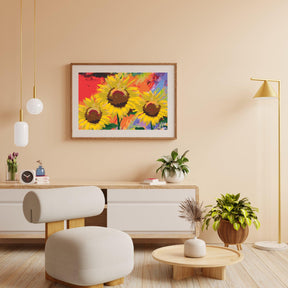 Diamond Painting - Zonnebloemen in de studio - SEOS Shop ®