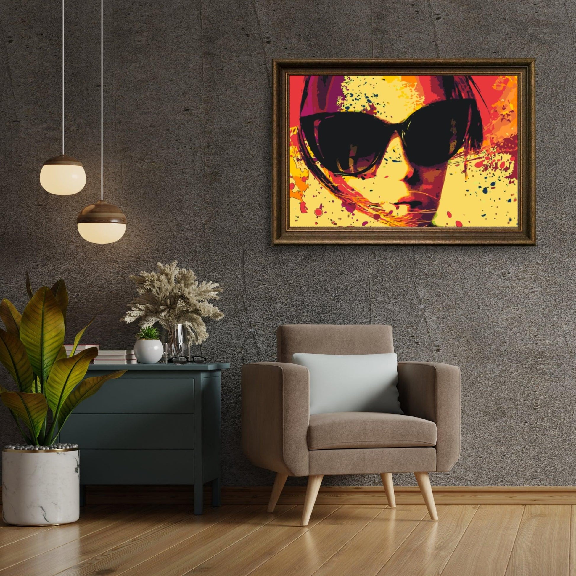 Diamond Painting - Zonnebril in geel - SEOS Shop ®