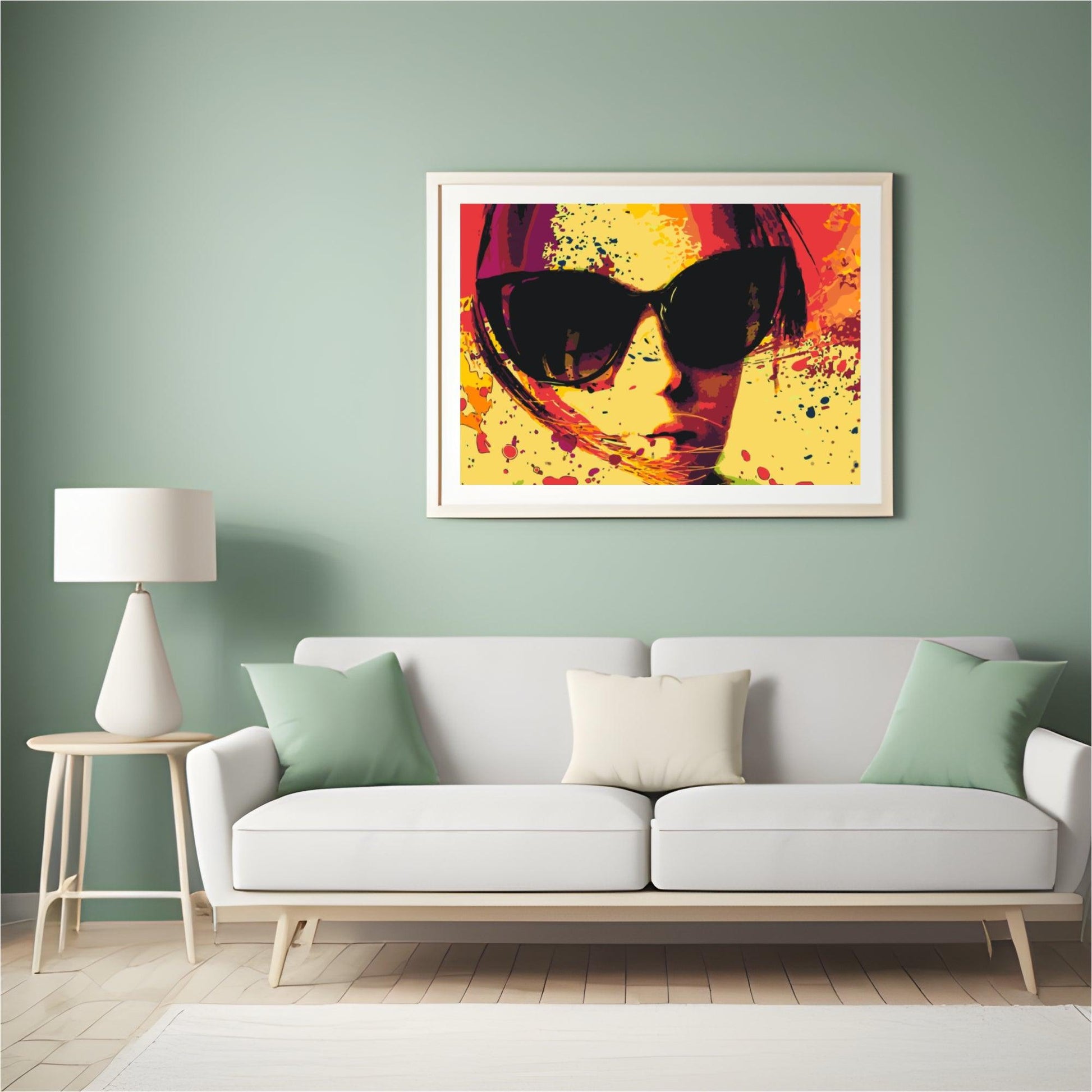 Diamond Painting - Zonnebril in geel - SEOS Shop ®