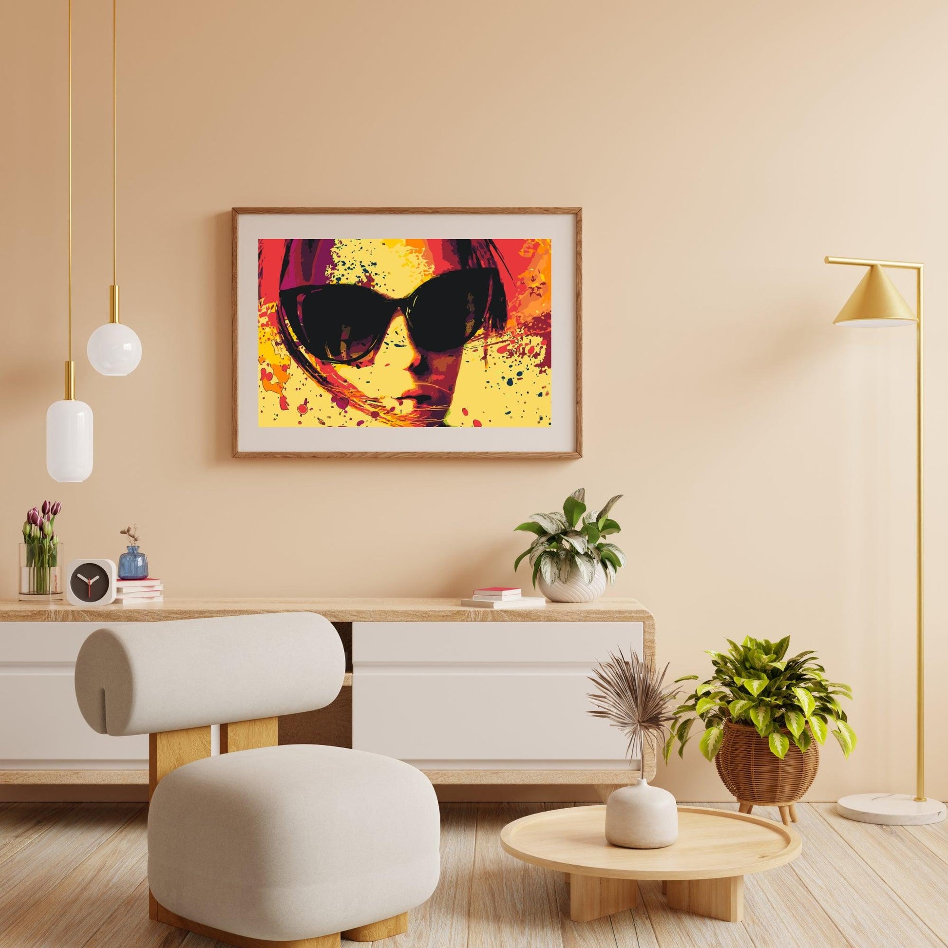 Diamond Painting - Zonnebril in geel - SEOS Shop ®
