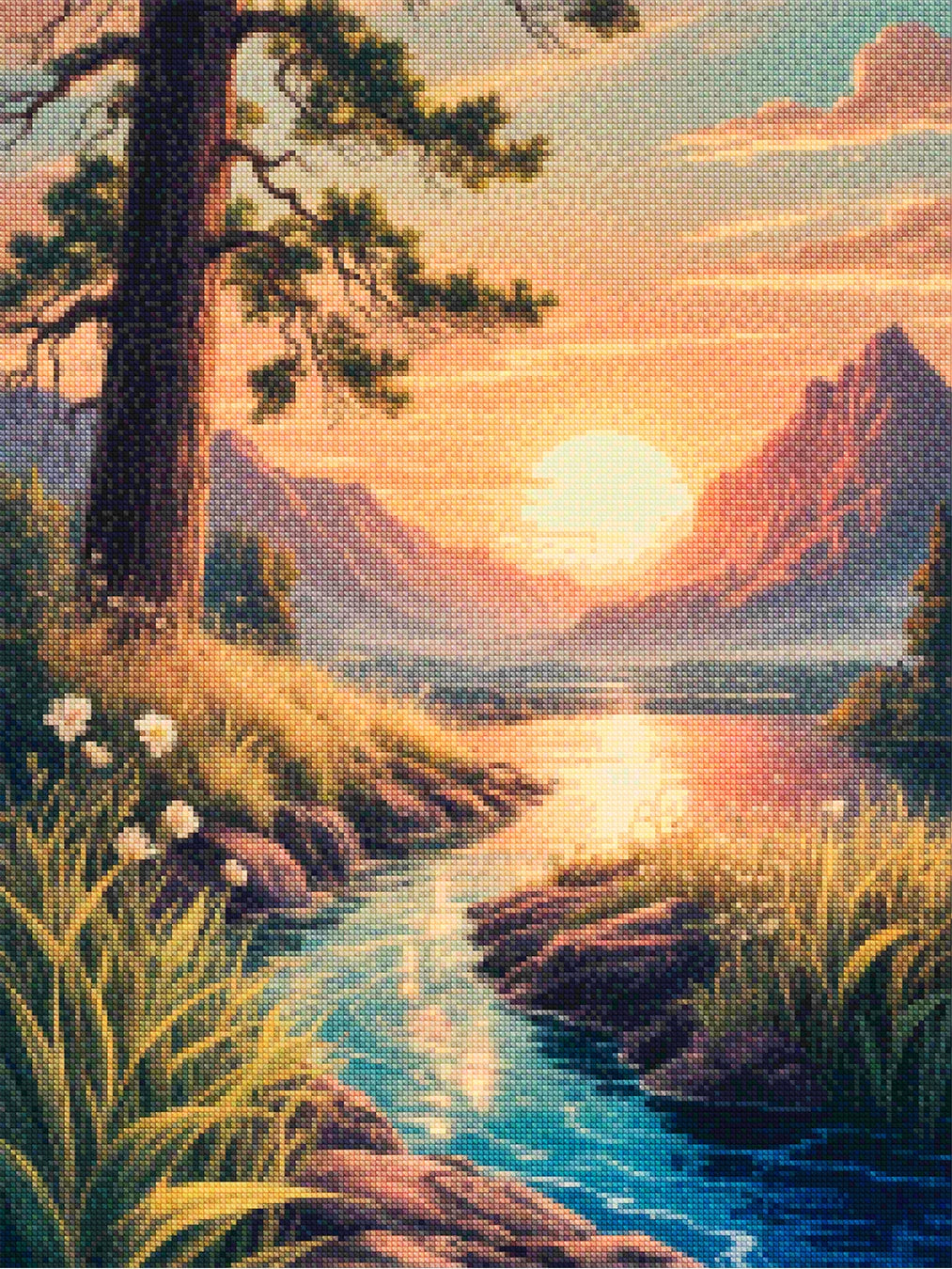 Diamond Painting - Zonsmelt