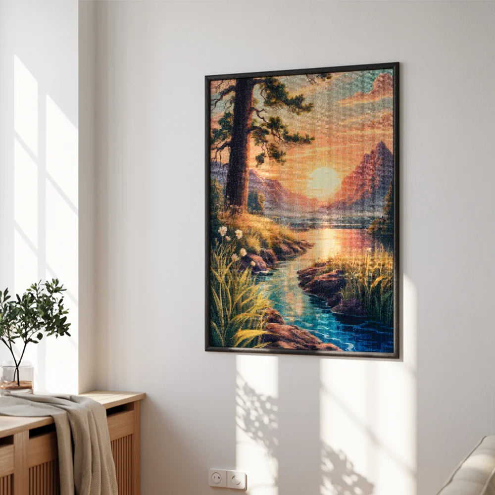 Diamond Painting - Zonsmelt