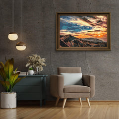 Diamond Painting - Zonsondergang boven de bergen - SEOS Shop ®