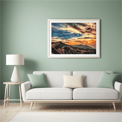 Diamond Painting - Zonsondergang boven de bergen - SEOS Shop ®