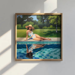 Mini Diamond Painting - Zwembadkant Echo