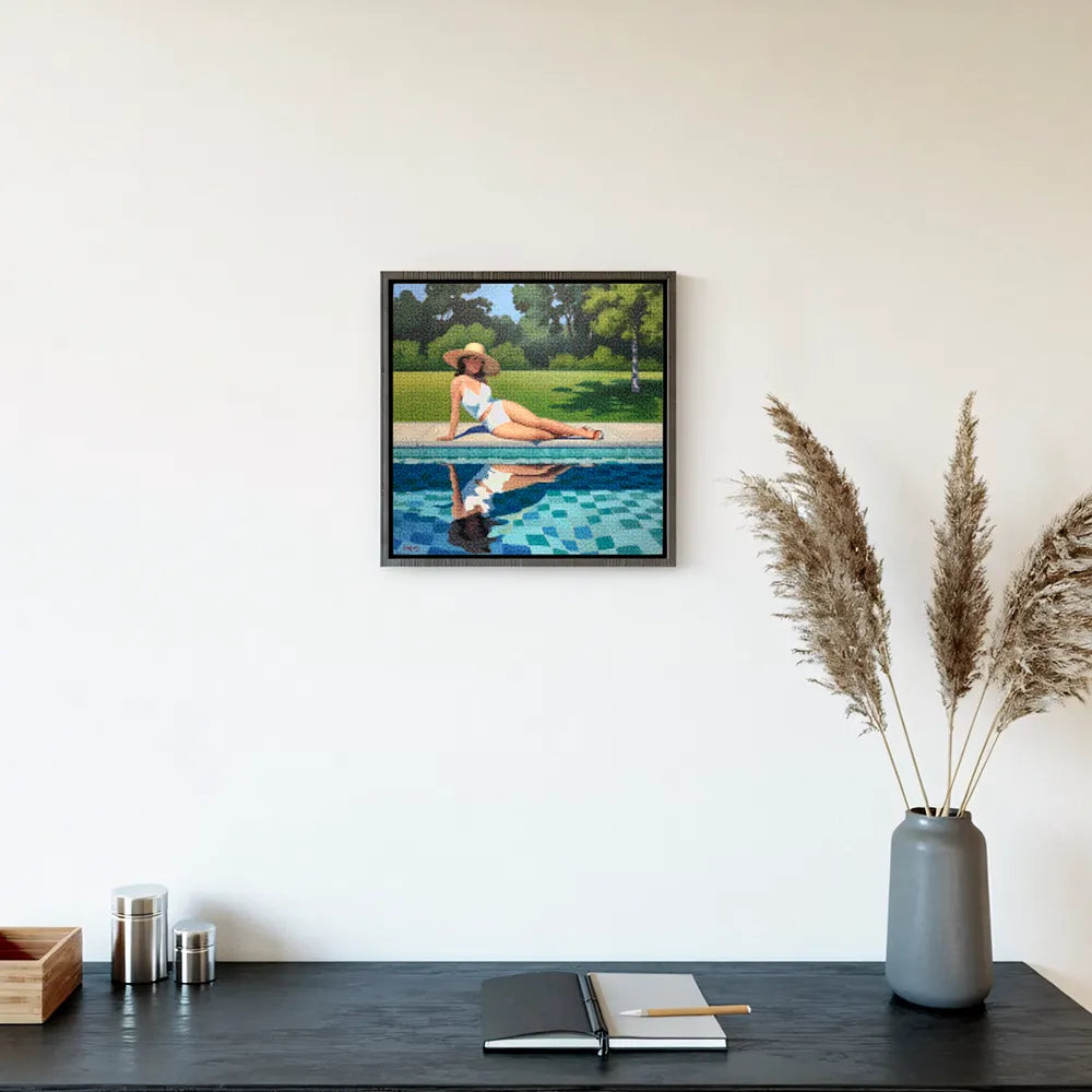 Mini Diamond Painting - Zwembadkant Echo