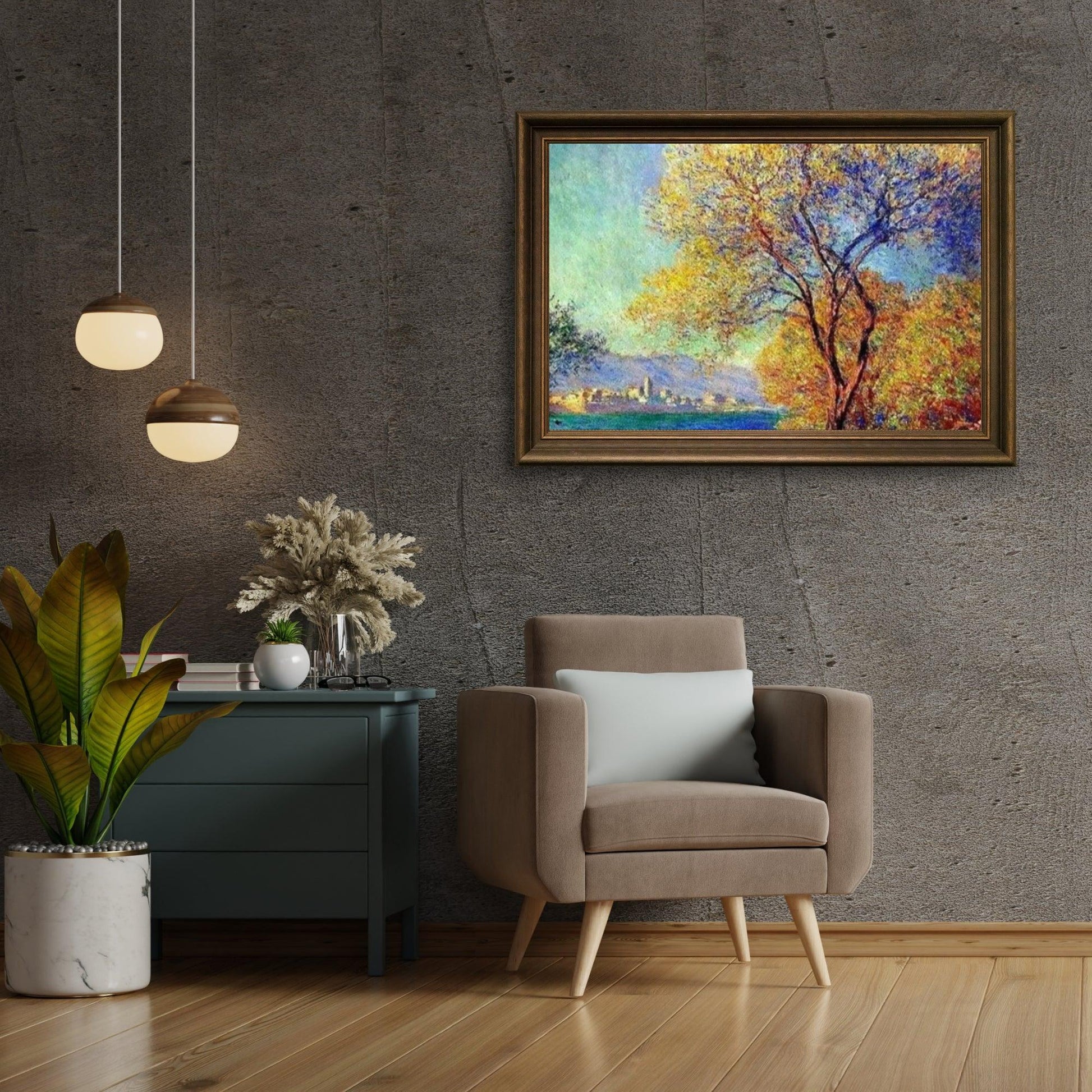 Diamond Painting Antibes gezien vanuit de tuinen van Salis - SEOS Shop ®